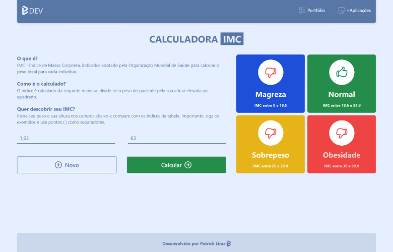 Calculadora IMC