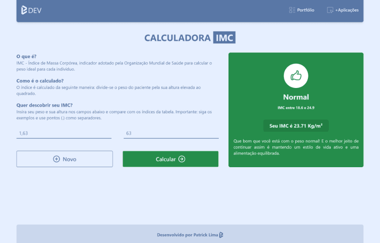 Calculadora IMC